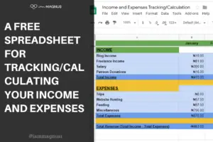 A free expense tracking spreadsheet