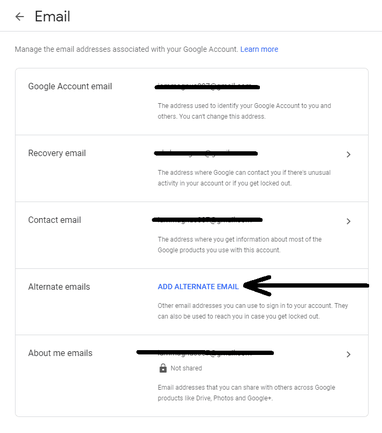 How do I create an alternate Gmail address?
