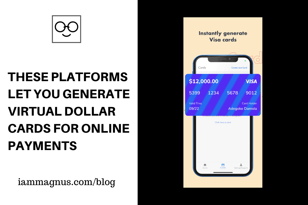 These Platforms Let You Generate Virtual Dollar Cards