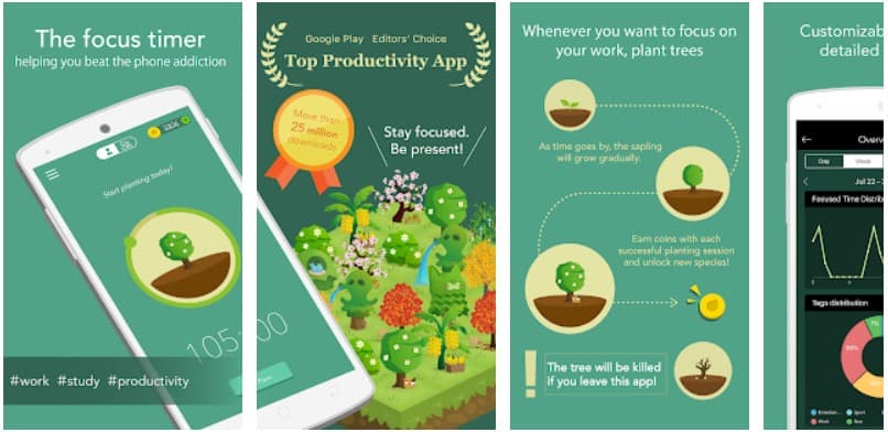 Forest: Stay focused - best android apps for productivity
